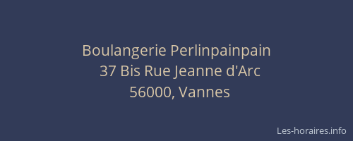 Boulangerie Perlinpainpain