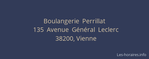 Boulangerie  Perrillat