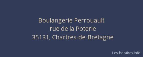Boulangerie Perrouault