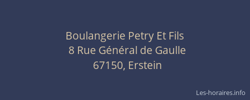 Boulangerie Petry Et Fils