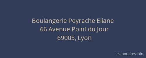 Boulangerie Peyrache Eliane