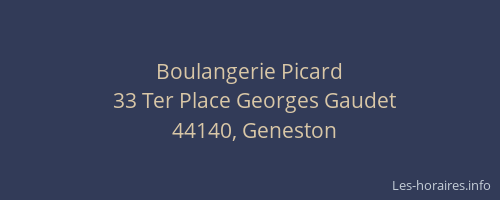 Boulangerie Picard