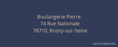 Boulangerie Pierre