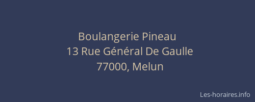 Boulangerie Pineau