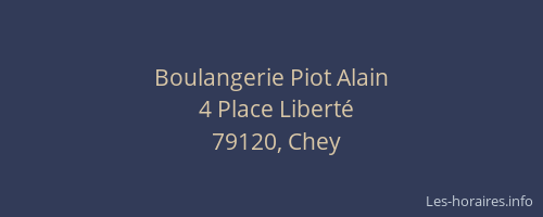 Boulangerie Piot Alain