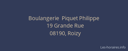 Boulangerie  Piquet Philippe