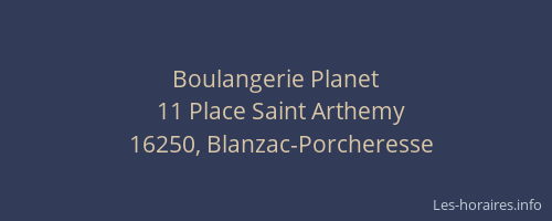 Boulangerie Planet