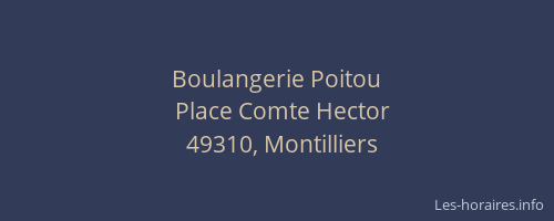 Boulangerie Poitou