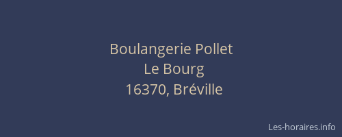 Boulangerie Pollet