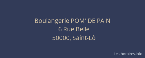 Boulangerie POM' DE PAIN