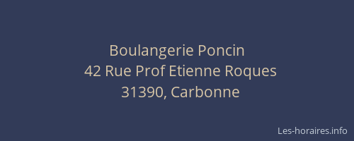 Boulangerie Poncin
