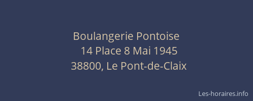 Boulangerie Pontoise