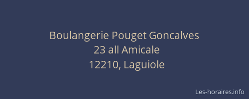 Boulangerie Pouget Goncalves