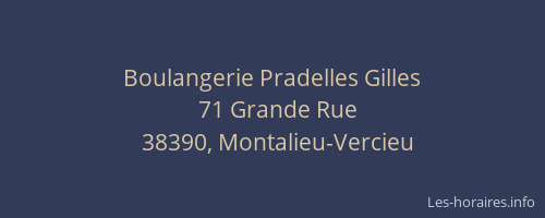 Boulangerie Pradelles Gilles
