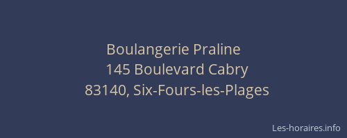 Boulangerie Praline