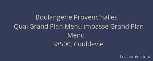Boulangerie Provenc'halles