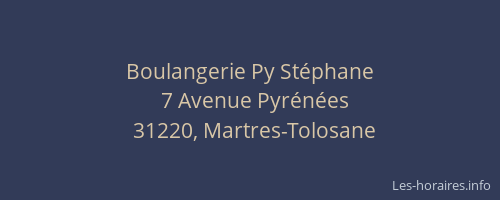 Boulangerie Py Stéphane