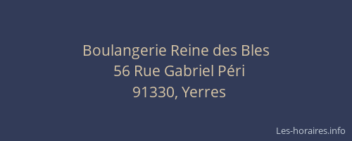 Boulangerie Reine des Bles