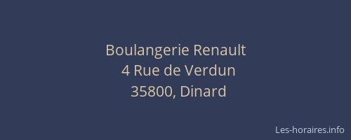 Boulangerie Renault
