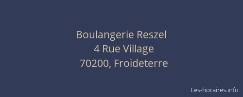 Boulangerie Reszel