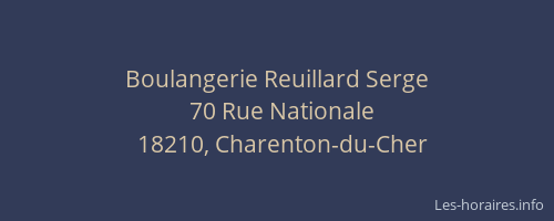 Boulangerie Reuillard Serge