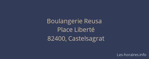 Boulangerie Reusa