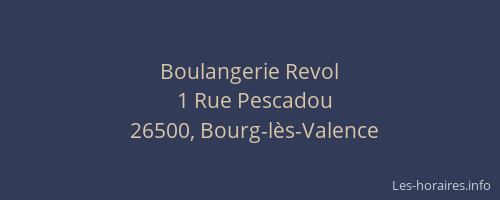 Boulangerie Revol
