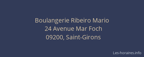 Boulangerie Ribeiro Mario