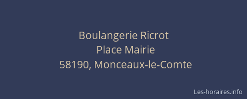 Boulangerie Ricrot