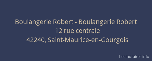 Boulangerie Robert - Boulangerie Robert