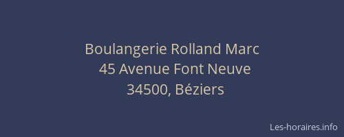 Boulangerie Rolland Marc