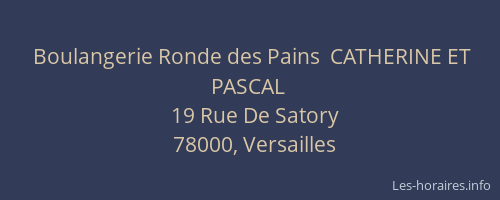 Boulangerie Ronde des Pains  CATHERINE ET PASCAL