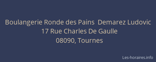 Boulangerie Ronde des Pains  Demarez Ludovic