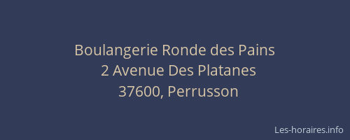 Boulangerie Ronde des Pains