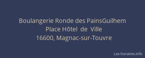 Boulangerie Ronde des PainsGuilhem
