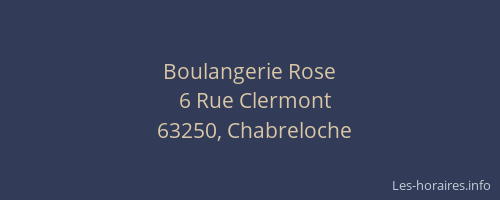 Boulangerie Rose