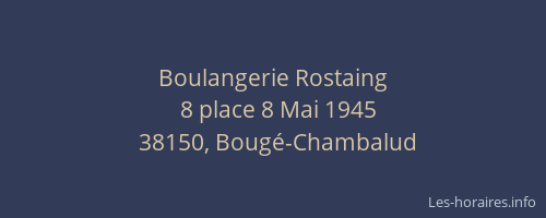 Boulangerie Rostaing