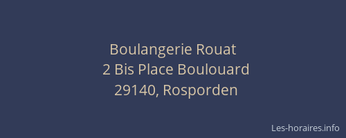 Boulangerie Rouat