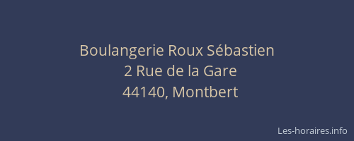 Boulangerie Roux Sébastien