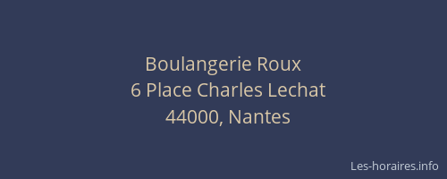 Boulangerie Roux