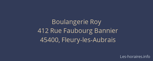 Boulangerie Roy