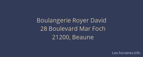 Boulangerie Royer David