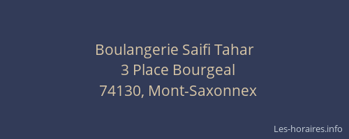 Boulangerie Saifi Tahar
