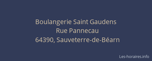 Boulangerie Saint Gaudens