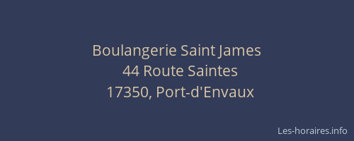 Boulangerie Saint James