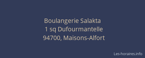 Boulangerie Salakta