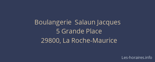 Boulangerie  Salaun Jacques