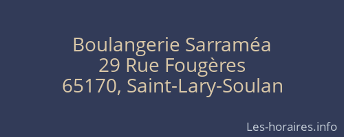 Boulangerie Sarraméa