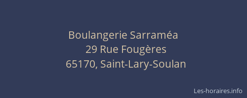 Boulangerie Sarram&eacute;a