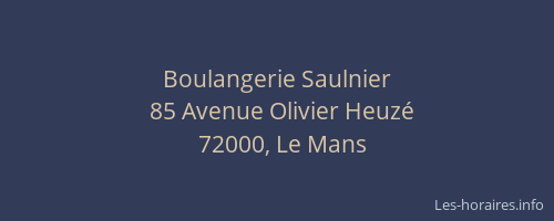 Boulangerie Saulnier